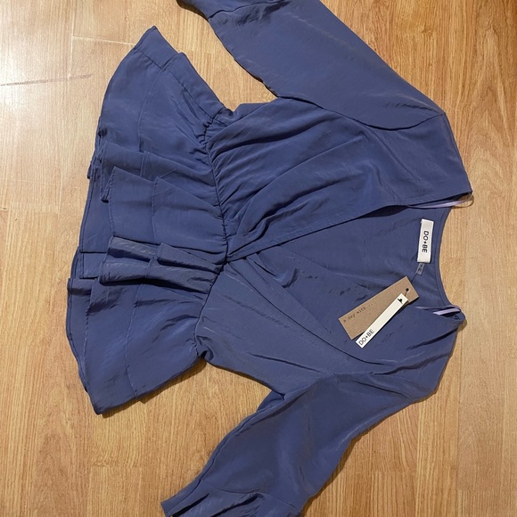 Dillards Ruffle wrap top - Picture 3 of 3